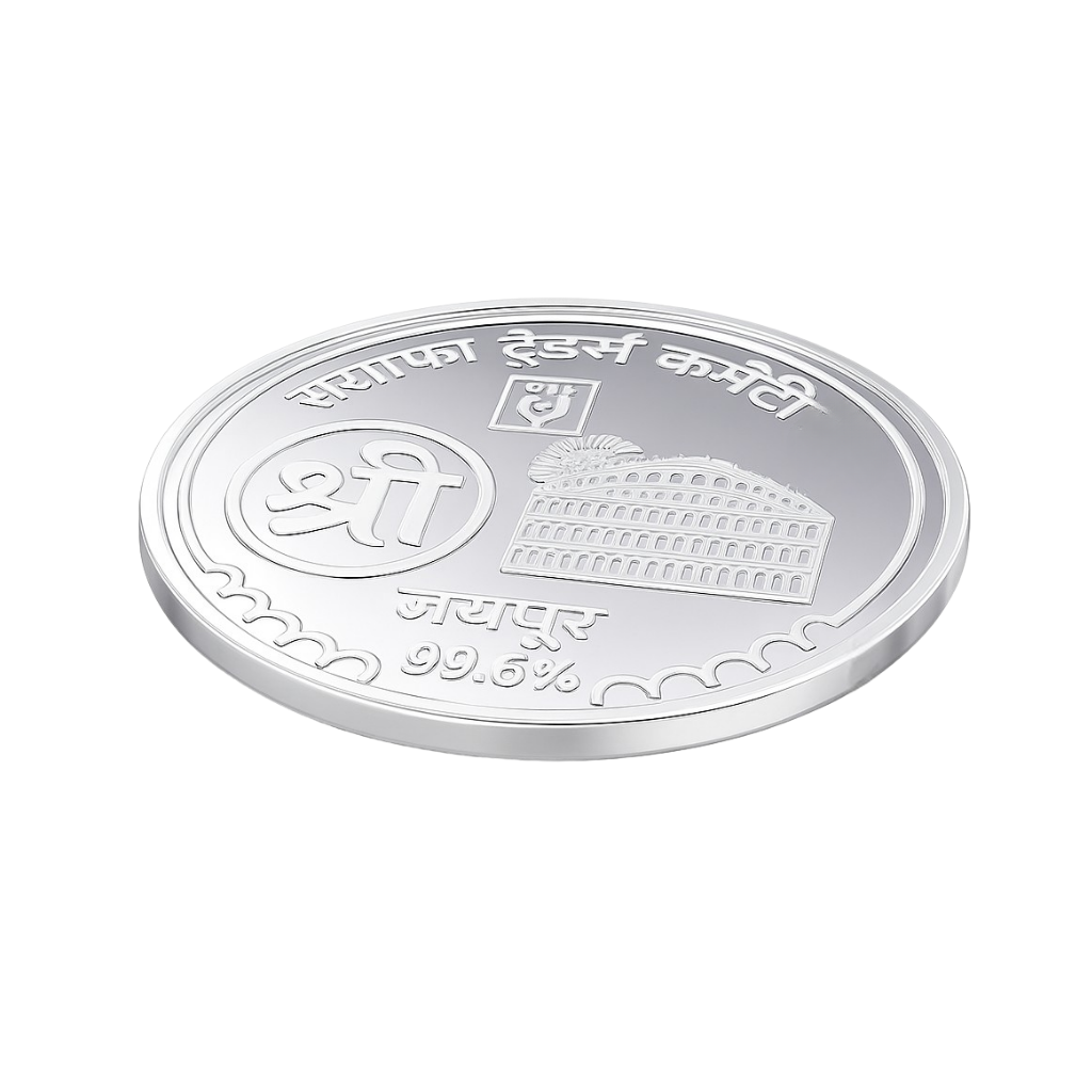 Collectible fine-silver coin with traditional motifs- 5GM - view 6