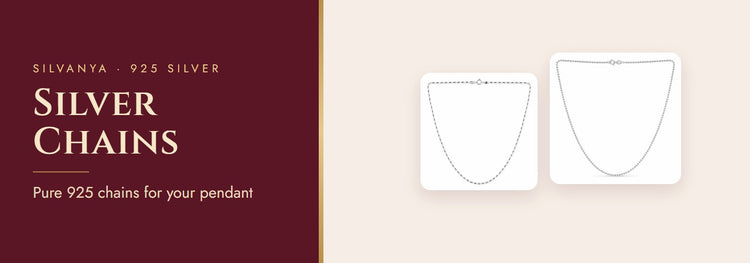 Silver Chains – Pure 925 chains for your pendant | Silvanya 925 silver