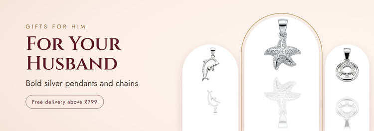 For Your Husband – Bold silver pendants and chains | Silvanya 925 silver
