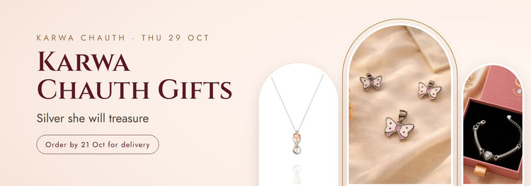 Karwa Chauth Gifts – Silver she will treasure | Silvanya 925 silver