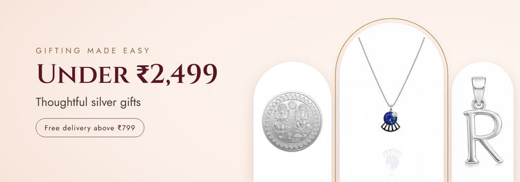 Under ₹2,499 – Thoughtful silver gifts | Silvanya 925 silver