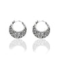 Oxidized Baali Hoop Earrings