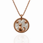 Rose Gold Cat & Stars Pendant Necklace Silvanya