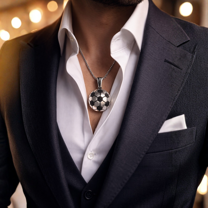 GoalSphere Football Pendant by Silvanya