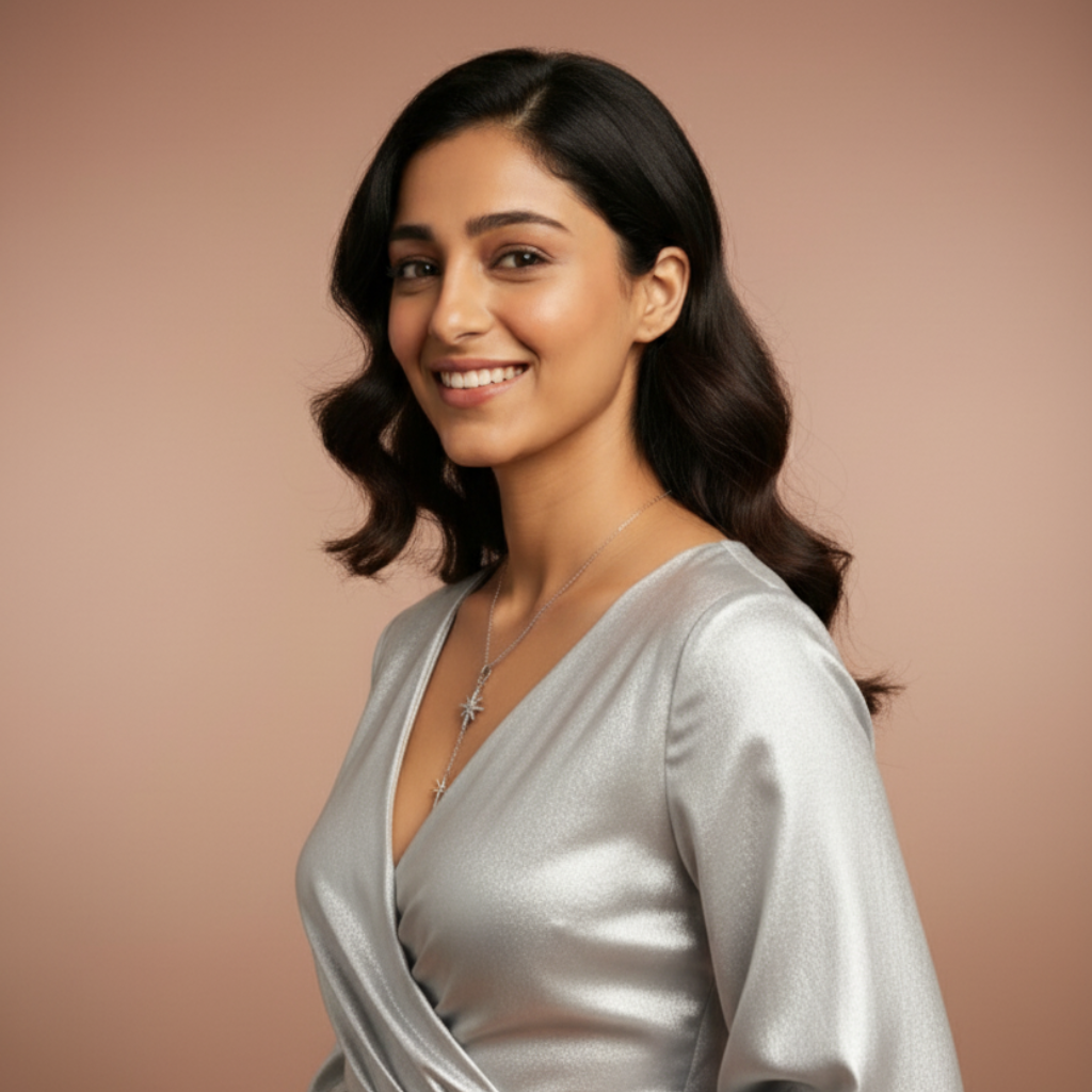 Sterling Silver CZ North Star Pendant Necklace