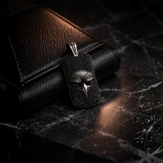 Black Eagle Valor Pendant by Silvanya
