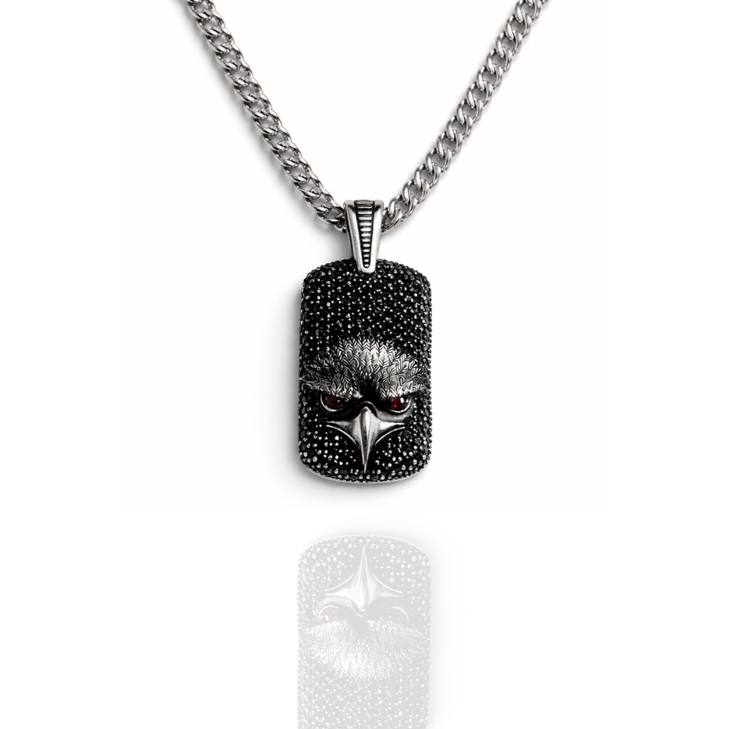 Black Eagle Valor Pendant by Silvanya