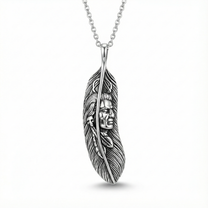 Ancestral Feather Spirit Pendant by Silvanya
