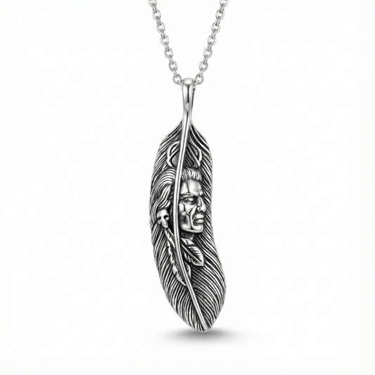 Ancestral Feather Spirit Pendant by Silvanya
