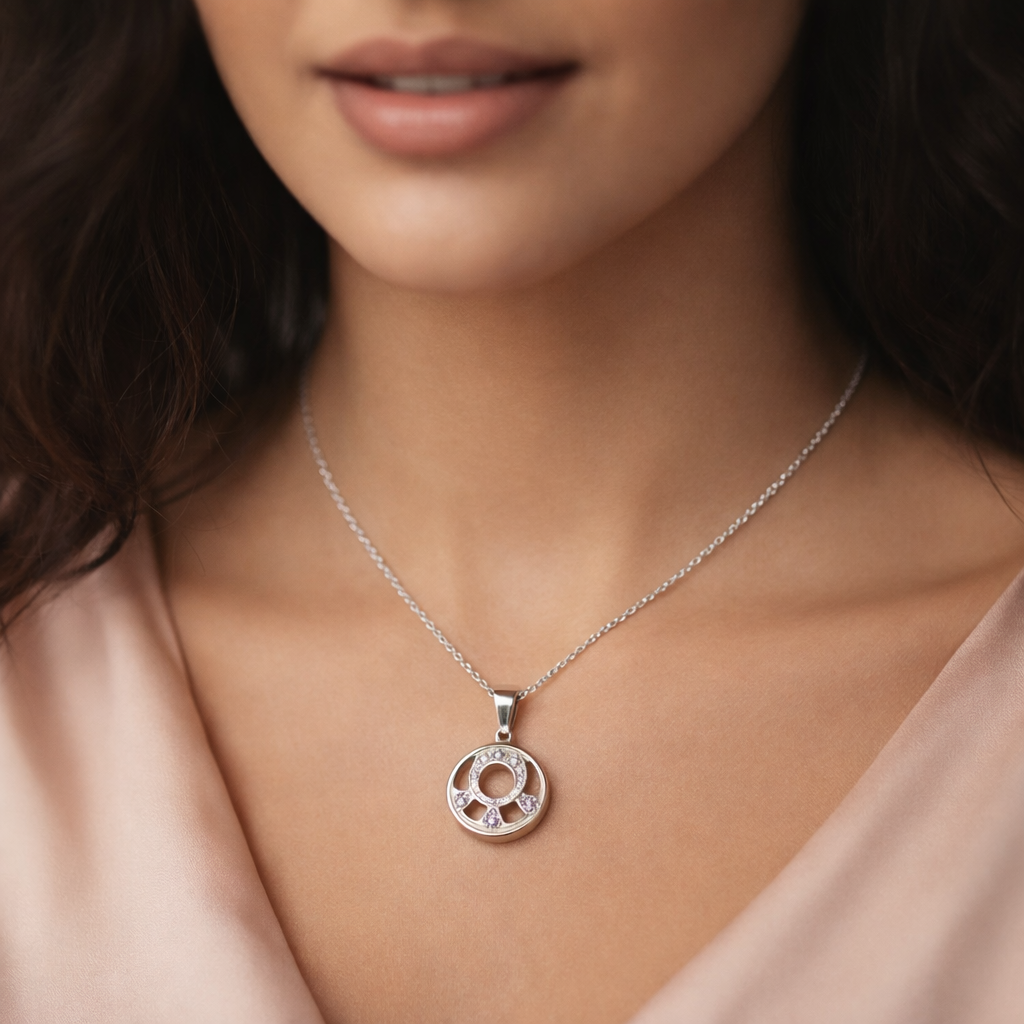 Eternis Aura Pendant by Silvanya for female