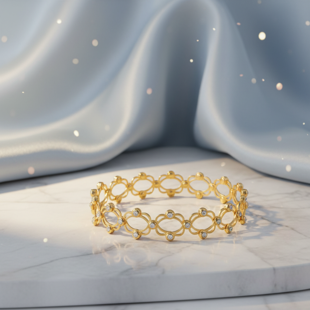 Convertible Gold-Plated Ring to Bangle – 2-in-1 Designer Jewelry