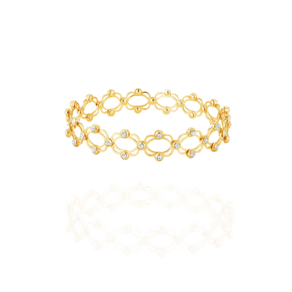 Convertible Gold-Plated Ring to Bangle – 2-in-1 Designer Jewelry