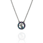 Silvanya Tree-Eye Pendant — 925 Sterling Silver Tree of Life Necklace with Blue & Purple Stones