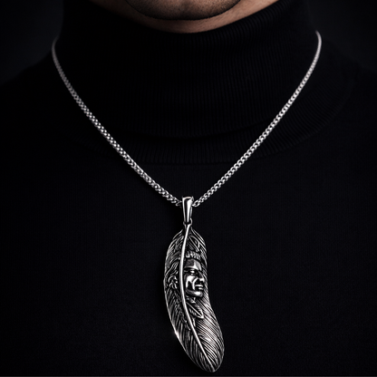 Ancestral Feather Spirit Pendant by Silvanya