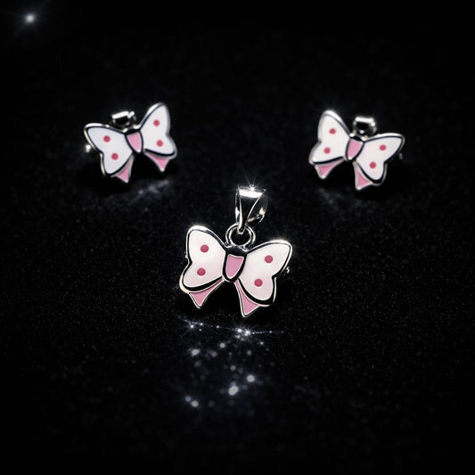 Butterfly Grace Pendant & Earrings Set – 92.5 Sterling Silver | Silvanya