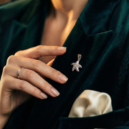 Starfish Sparkle Pendant by Silvanya