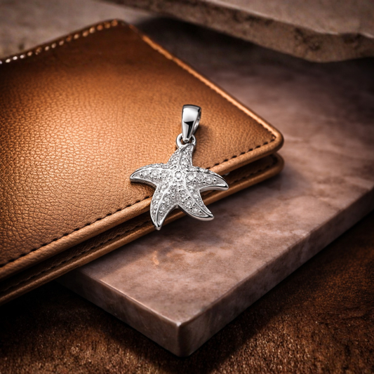 Starfish Sparkle Pendant by Silvanya