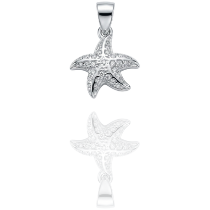 Starfish Sparkle Pendant by Silvanya