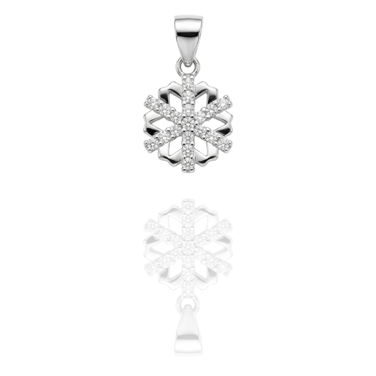 Eternal Snowflake Pendant by Silvanya