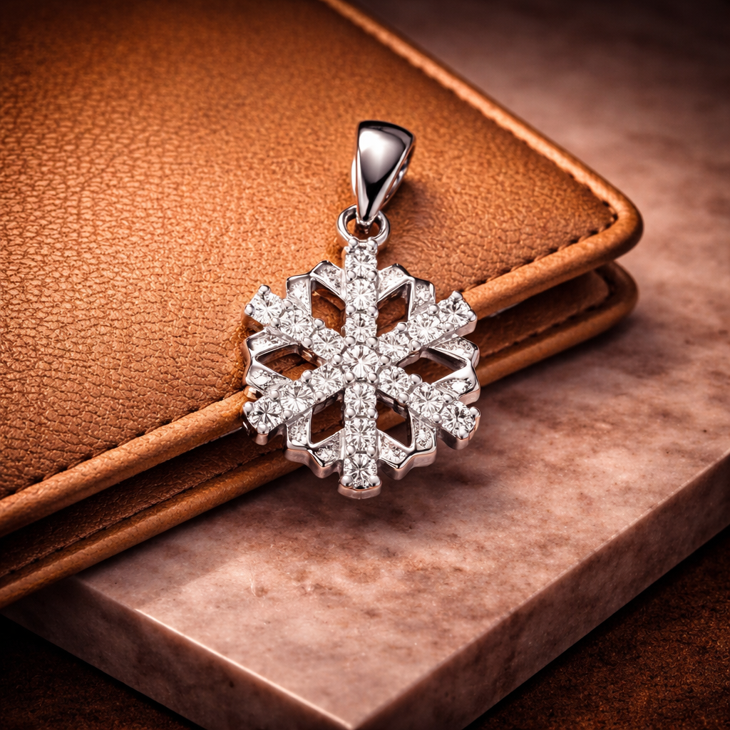 Eternal Snowflake Pendant by Silvanya