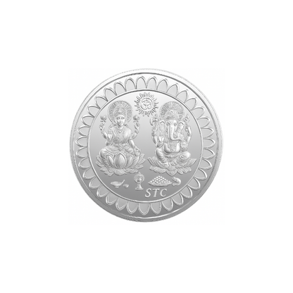 Collectible fine-silver coin with traditional motifs 10Gm