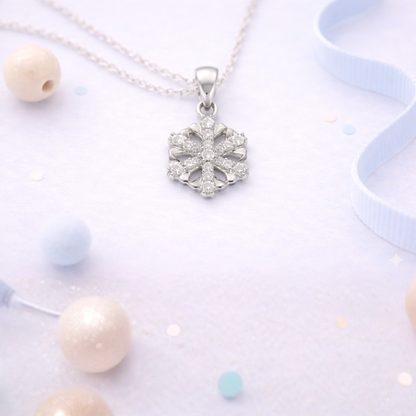 Eternal Snowflake Pendant by Silvanya