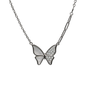 Butterfly Elegance Necklace in 92.5 Sterling Silver with CZ Stones