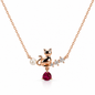 Pearl Purr Cat Pendant Necklace in 92.5% Sterling Silver