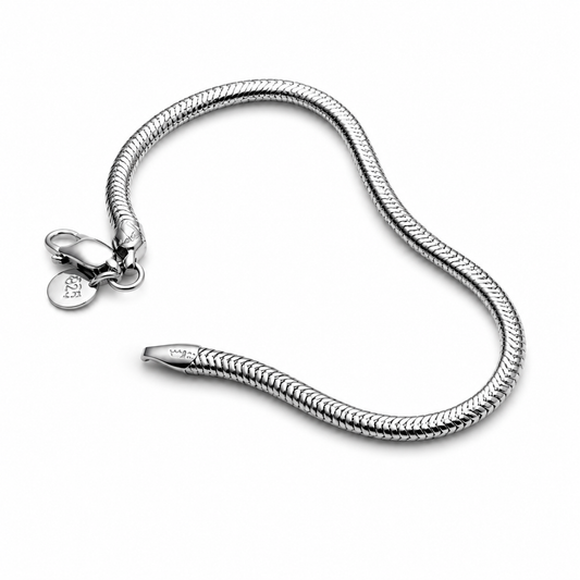 Silvanya Classic Snake Chain Sterling Silver Bracelet