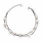 Silvanya Multi-Layer Pearl Cascade Sterling Silver Bracelet