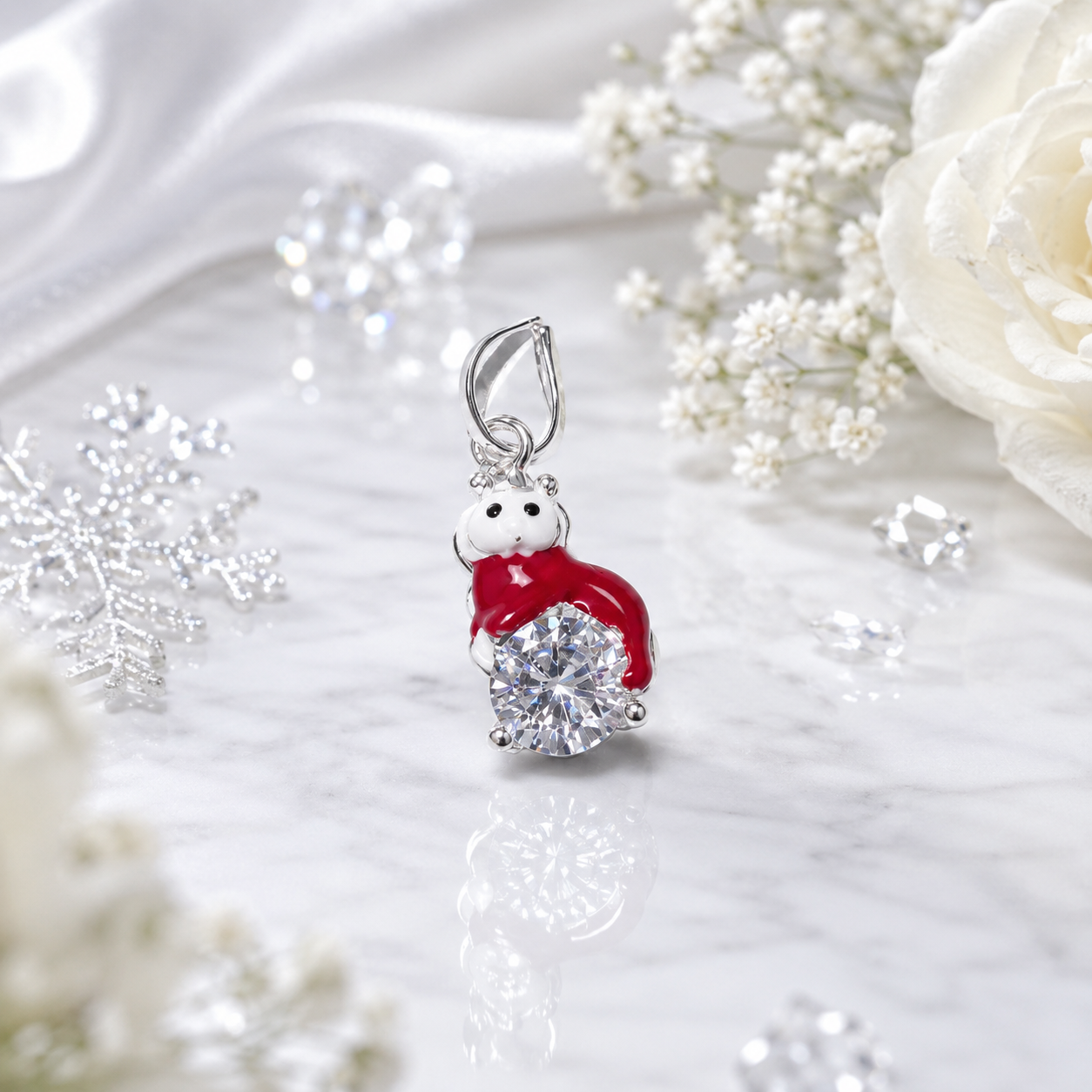 Sparkle Hug Bear Charm