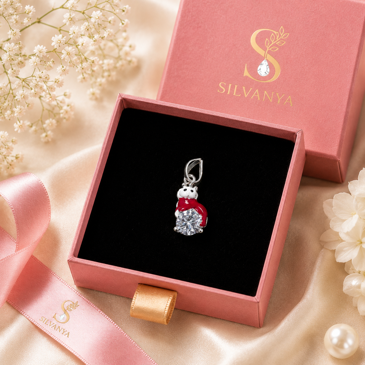 Sparkle Hug Bear Charm