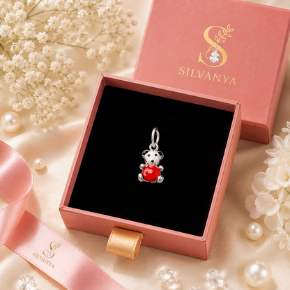 Ruby Teddy Charm