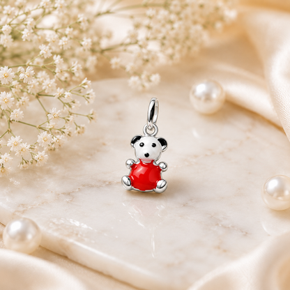 Ruby Teddy Charm