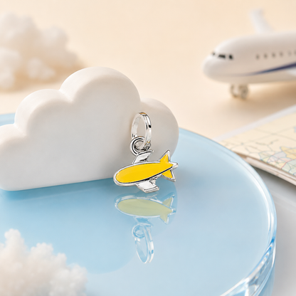 Sunny Flyer Airplane Charm