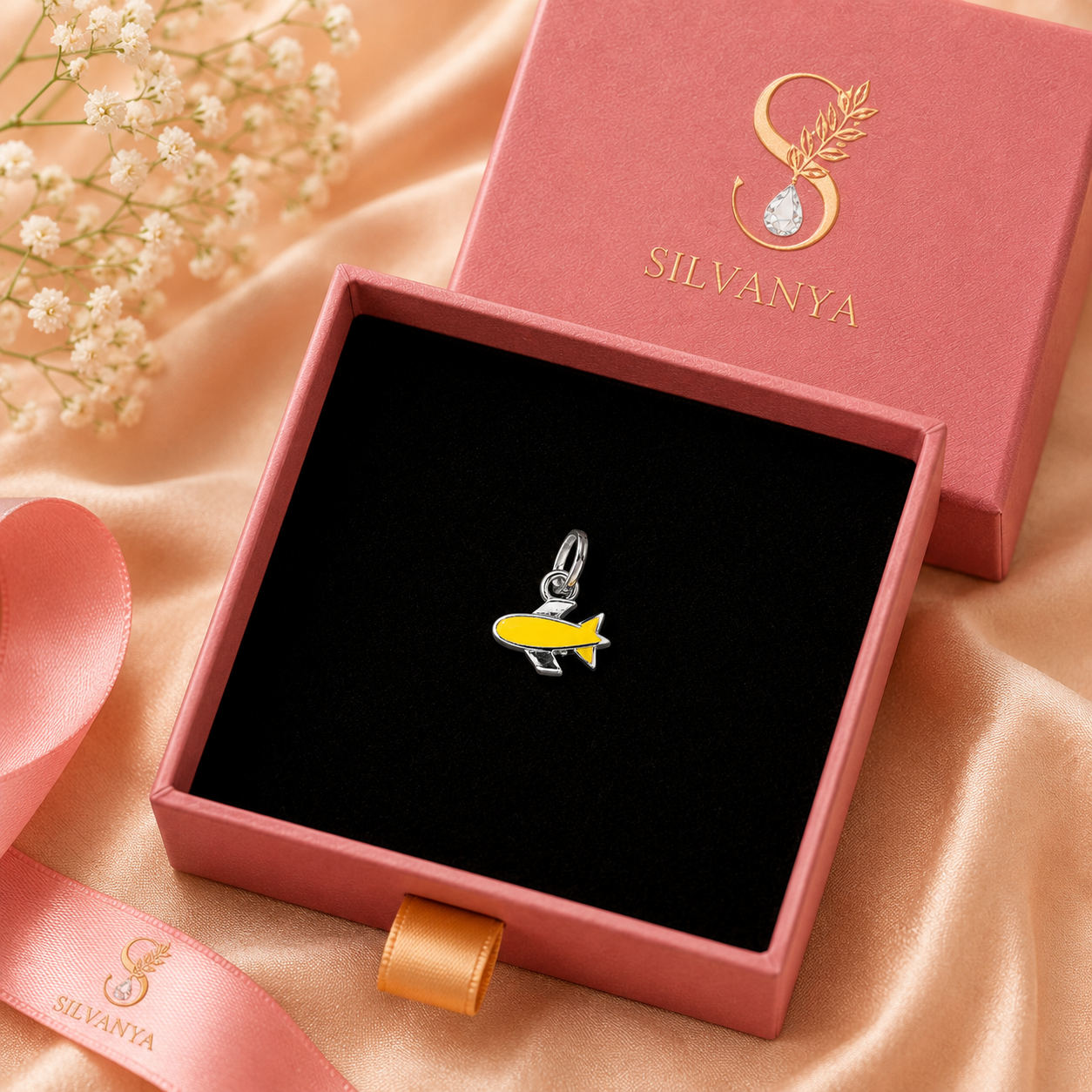 Sunny Flyer Airplane Charm