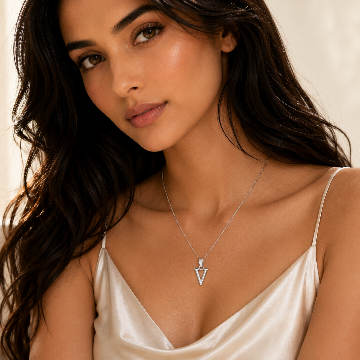 Astra V Sterling Silver Pendant