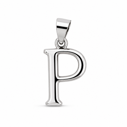 Astra P Sterling Silver Pendant