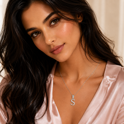 Astra S Sterling Silver Pendant