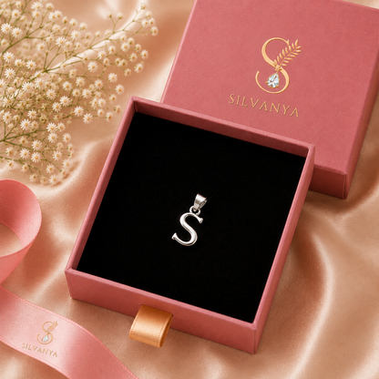Astra S Sterling Silver Pendant