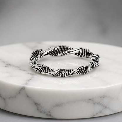 Silvanya Aurelia Twisted Sterling Silver Ring