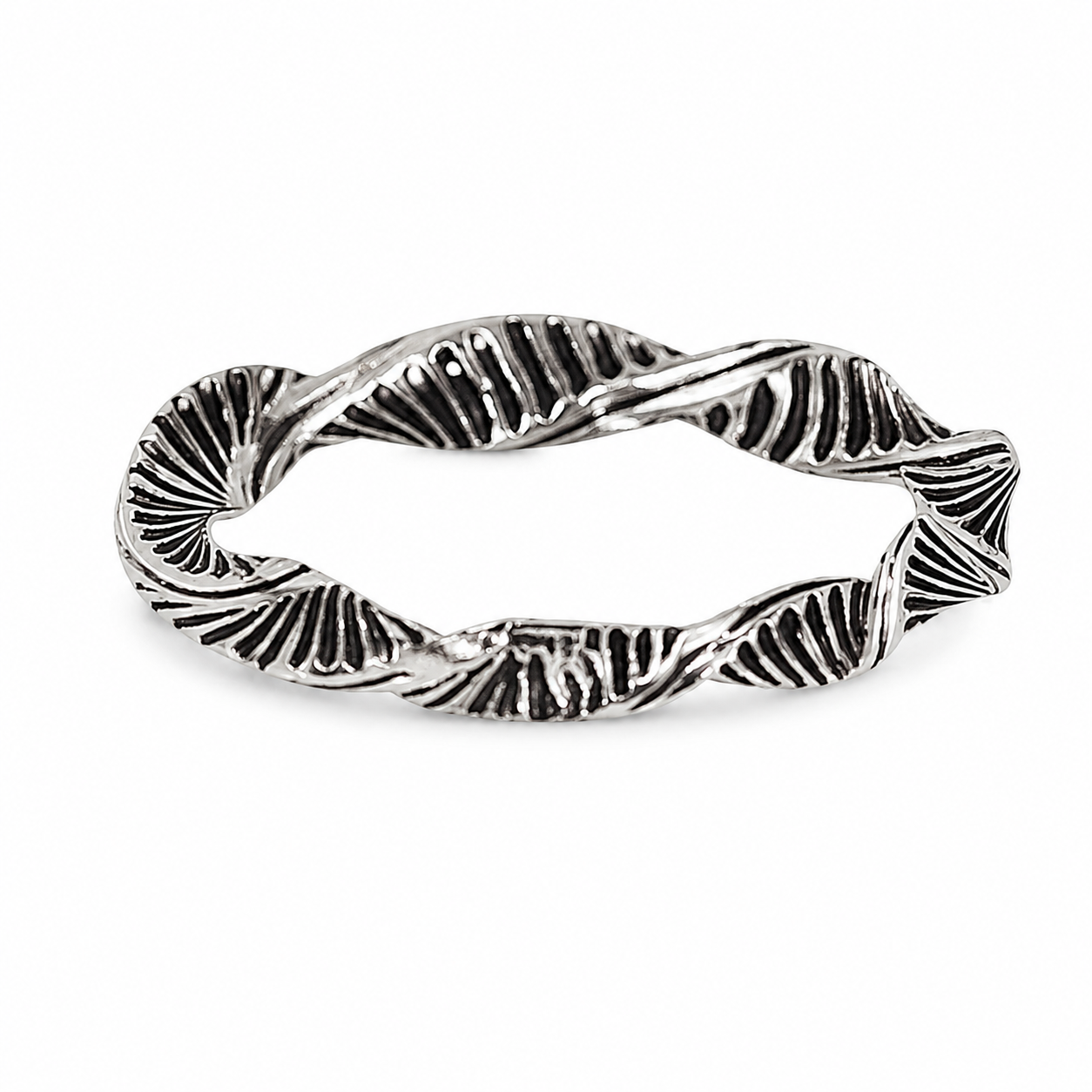 Silvanya Aurelia Twisted Sterling Silver Ring