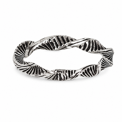 Silvanya Aurelia Twisted Sterling Silver Ring