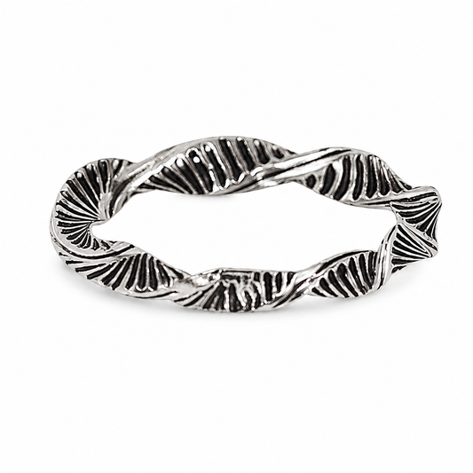 Silvanya Aurelia Twisted Sterling Silver Ring