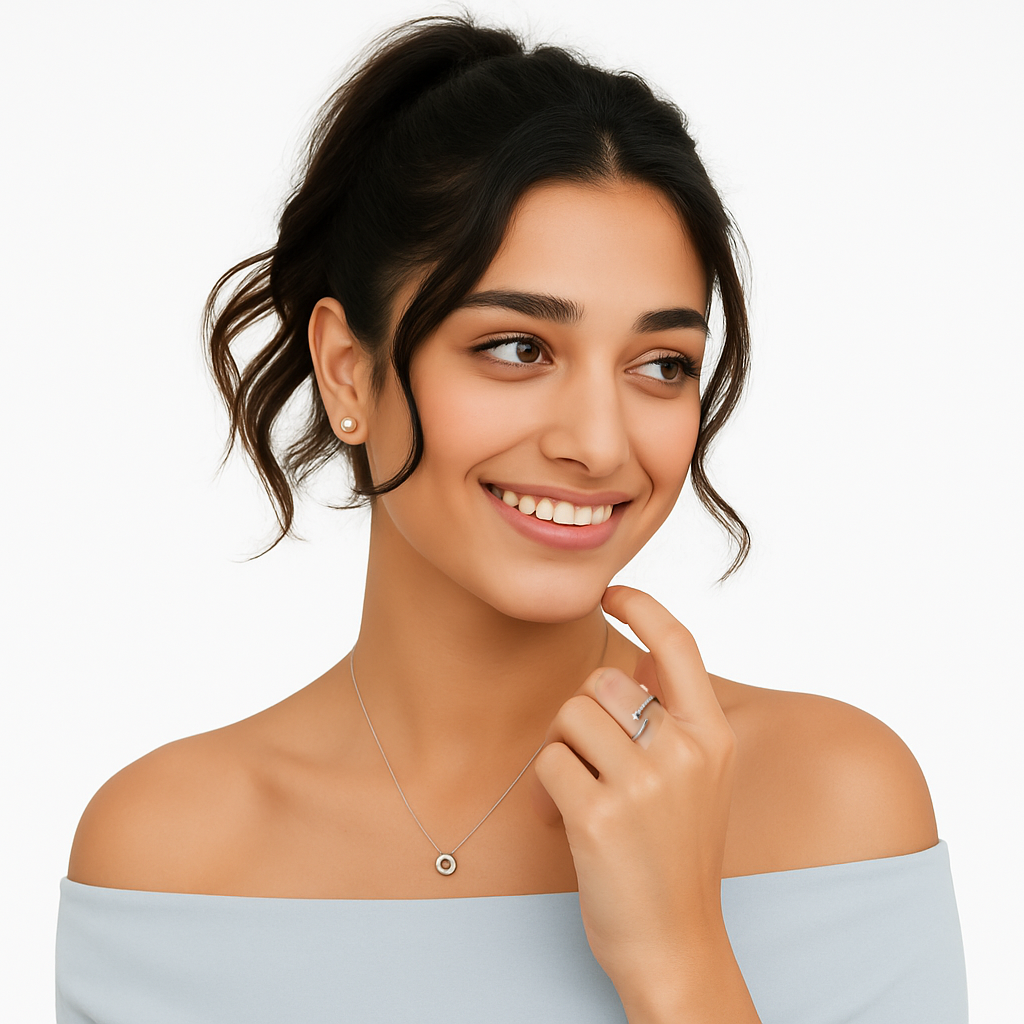 Sterling Silver Shooting Star Ring with Cubic Zirconia