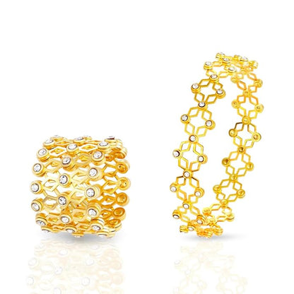 Ultimate Versatility: The 925 Sterling Silver 2-in-1 Convertible Ring Bracelet (Ring Kada)
