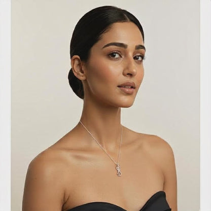 Rose Gold & Silver Infinity Embrace Pendant Necklace for Women – Silvanya